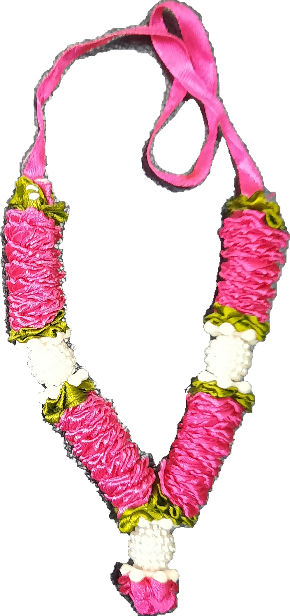 Deity Garland Flower and White Pearls
