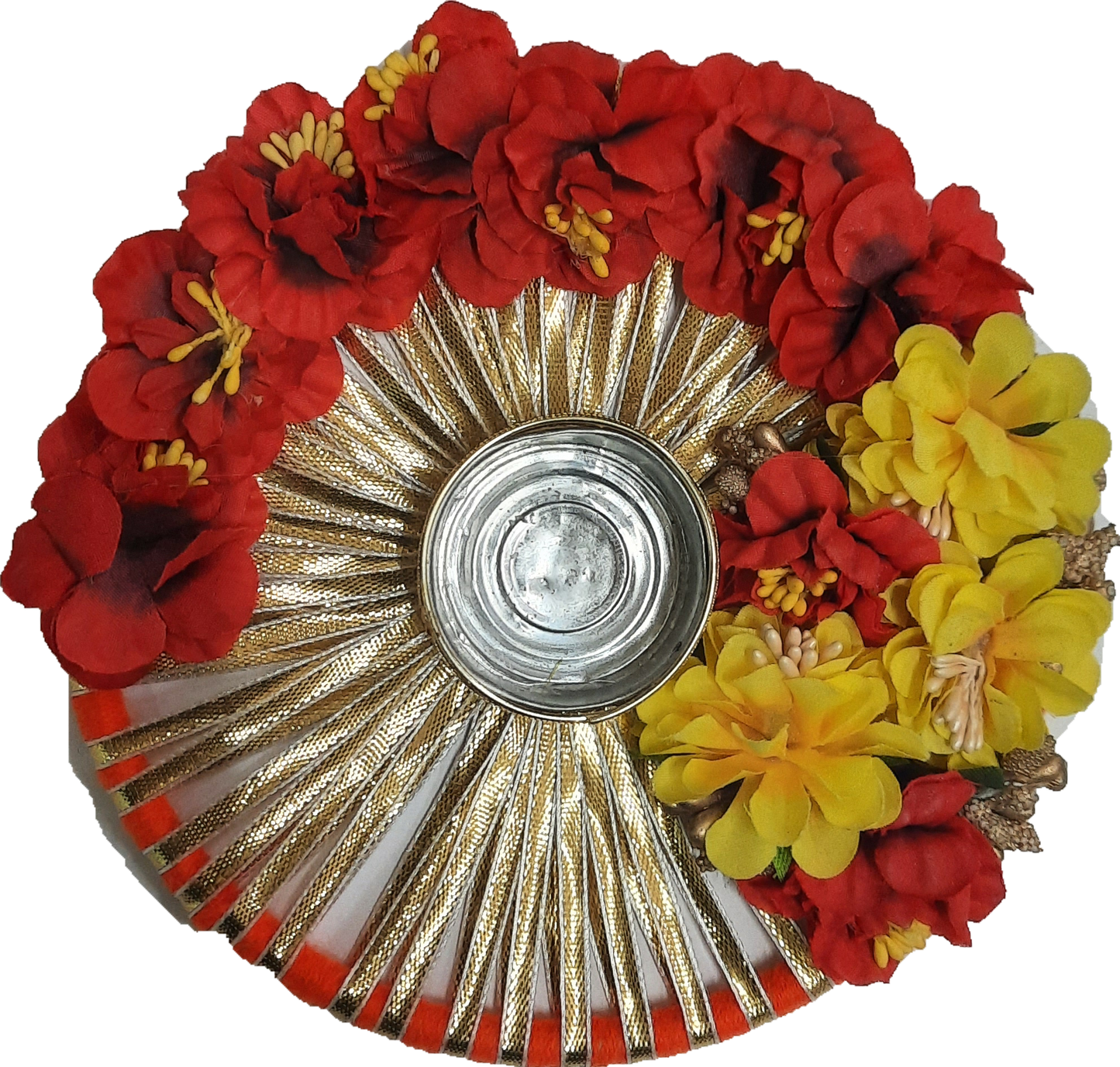 Flower Decor Tea Light Raound