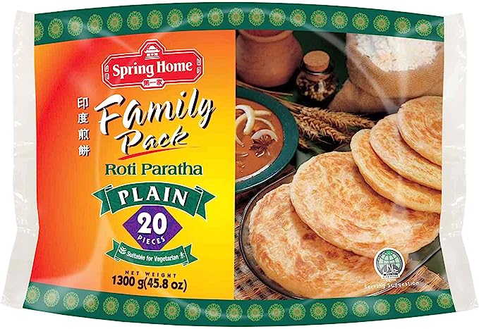 Frozen Spring Home Plain Paratha Family Pack (20 pieces) 1.3Kg - Only Berlin Same Day Delivery
