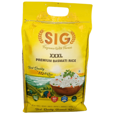 SIG XXXL (Yellow) Premium Basmati rice (1121) 5kg