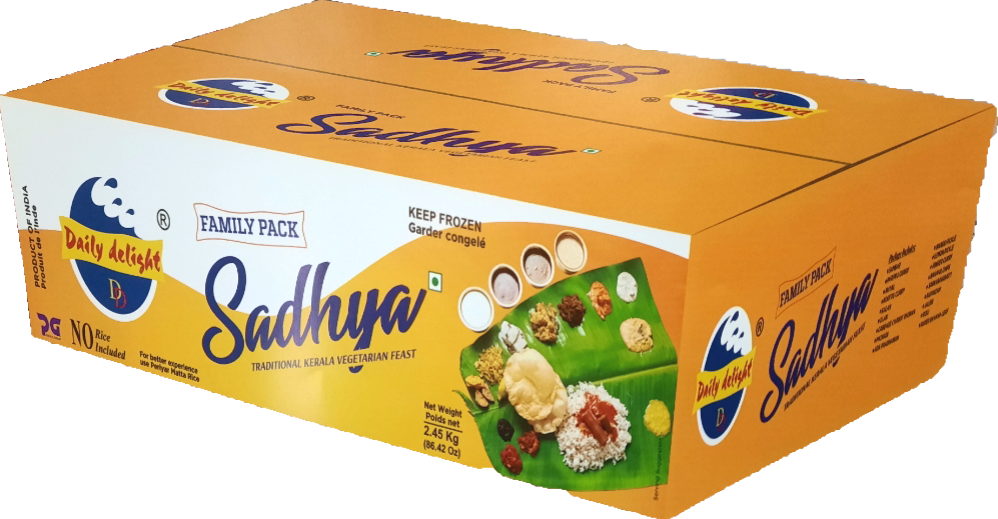 Frozen Daily Delight - Sadhya Kit (Feast for 3) 3.42kg - Only Berlin Same Day Delivery