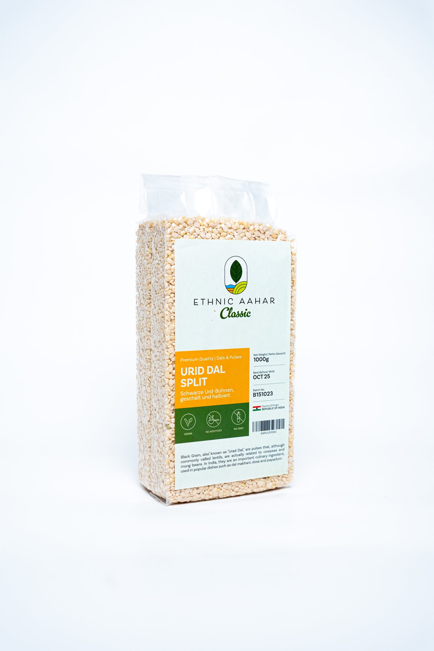 Ethnic Aahar Urid Dal (White) 1kg