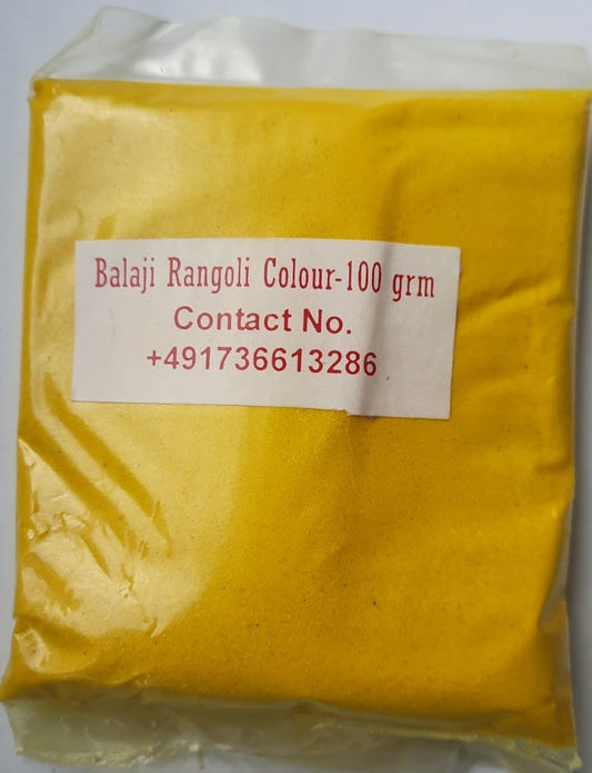 Rangoli Colour (Yellow) 100gm