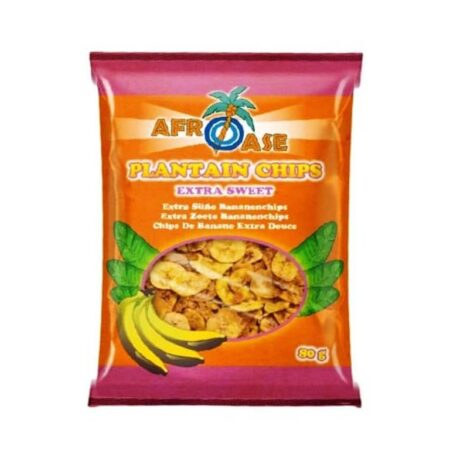 Afroase Extra Sweet Plantain chips 85gm - Spice Village
