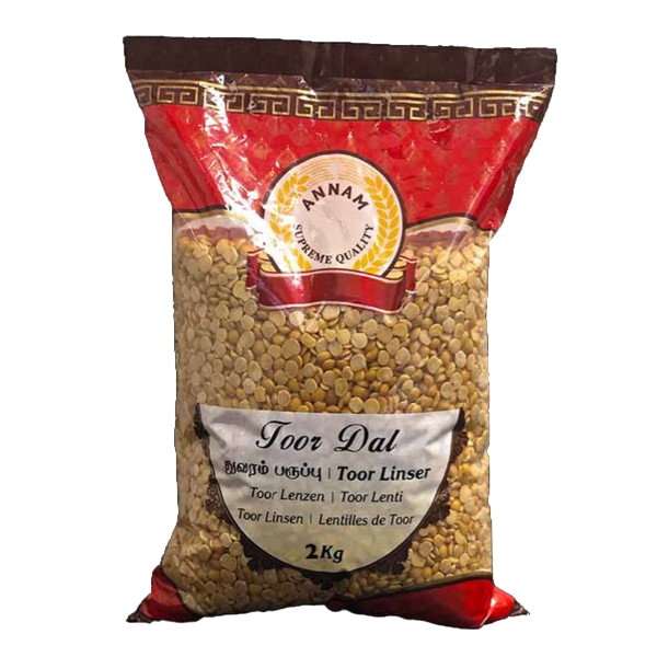 Annam Toor Dal 2kg - Spice Village
