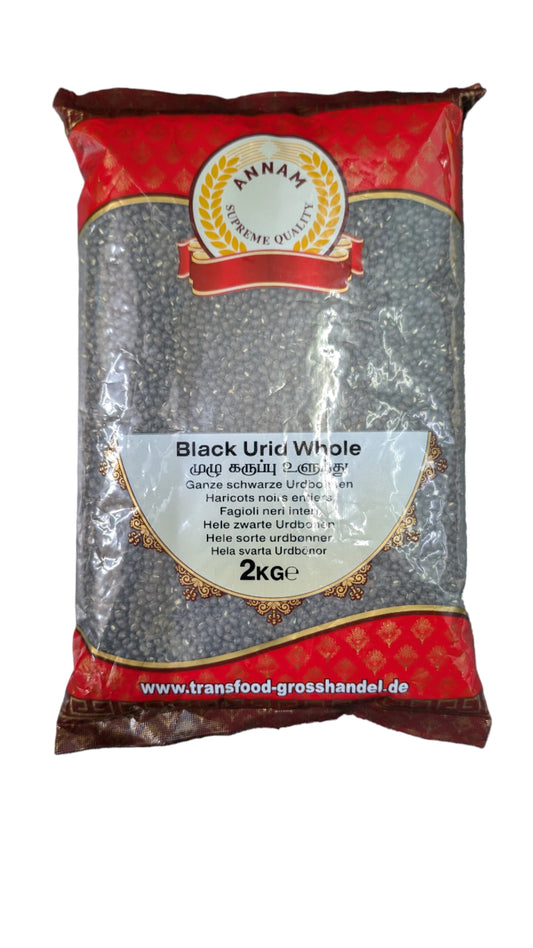 Annam Urid Black Whole 2kg - Spice Village