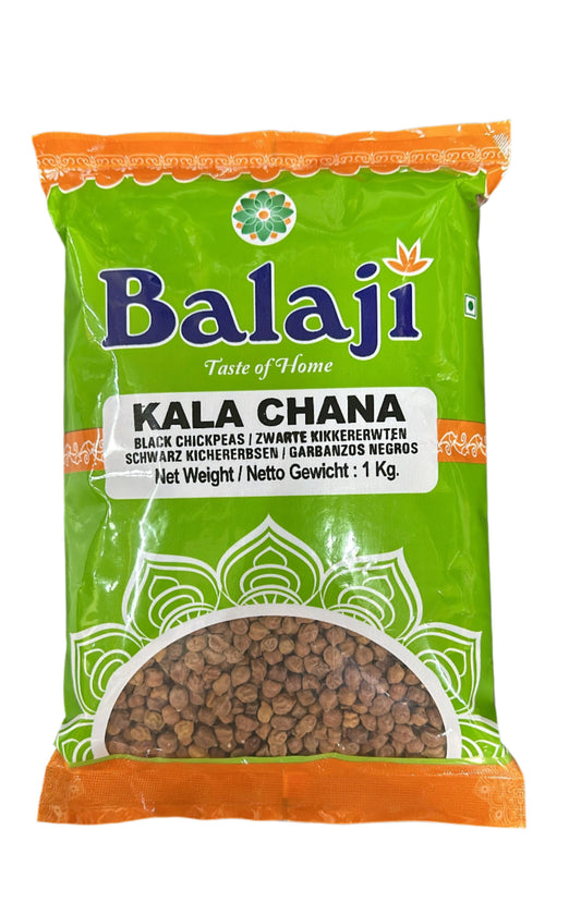 Balaji Kala Chana 1kg - Spice Village