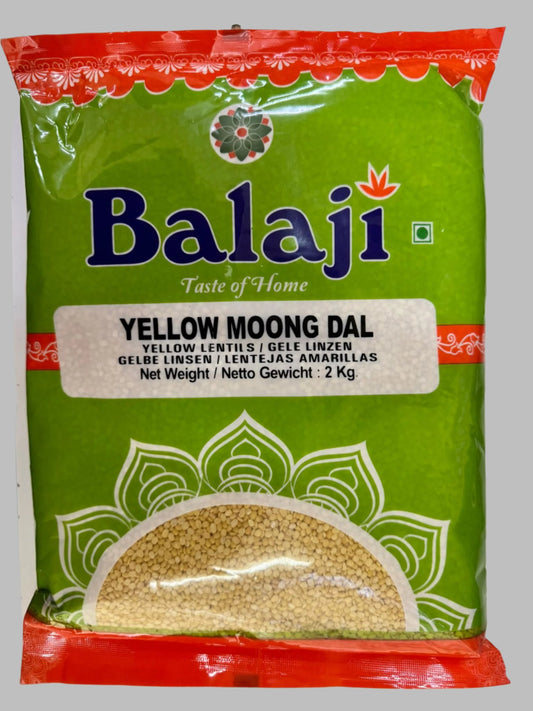 Balaji Mung(Moong) Dal Yellow 2kg - Spice Village