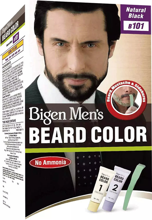 Bigen Men's Beard Colour - Natural Black 80gm