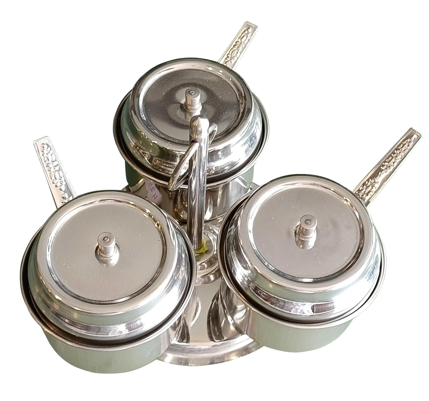 Aristo Steel Pickle Pot With Spoon(3 in 1)