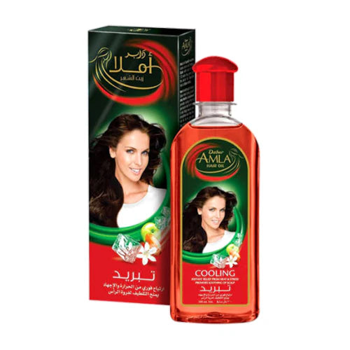 Dabur Amla Hair Oil Cooling 200ml - Spice Village