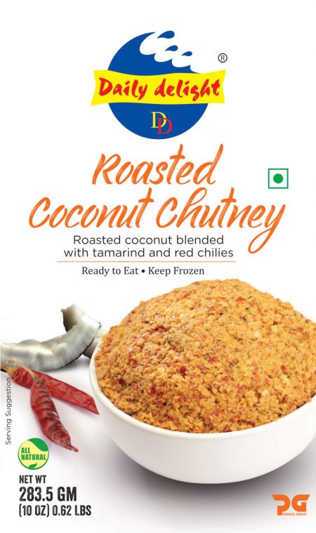 Frozen Daily Delight roasted Coconut Chutney 284gm - Only Berlin Same Day Delivery - Spice Village