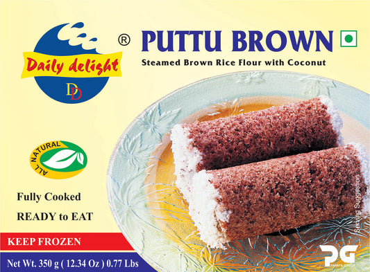 Frozen Daily Delight Puttu Brown 350gm - Only Berlin same day delivery - Spice Village