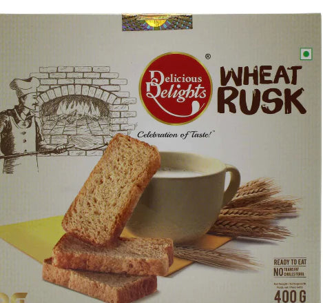 Delicious Delights Wheat Rusk 400gm - Spice Village