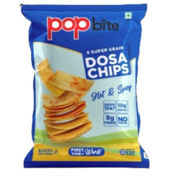 Popbite Hot & Spicy Dosa Chips 80gm