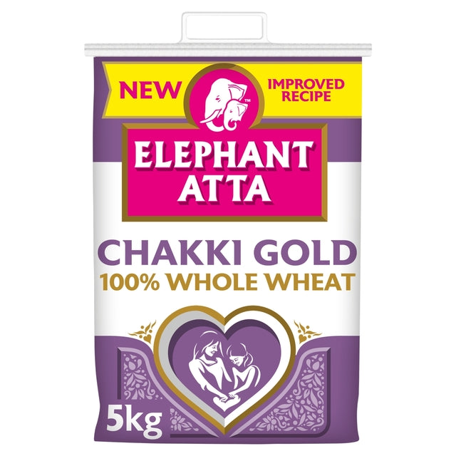 Elephant Chakki Gold Atta (Whole Wheat) 5kg - Spice Village