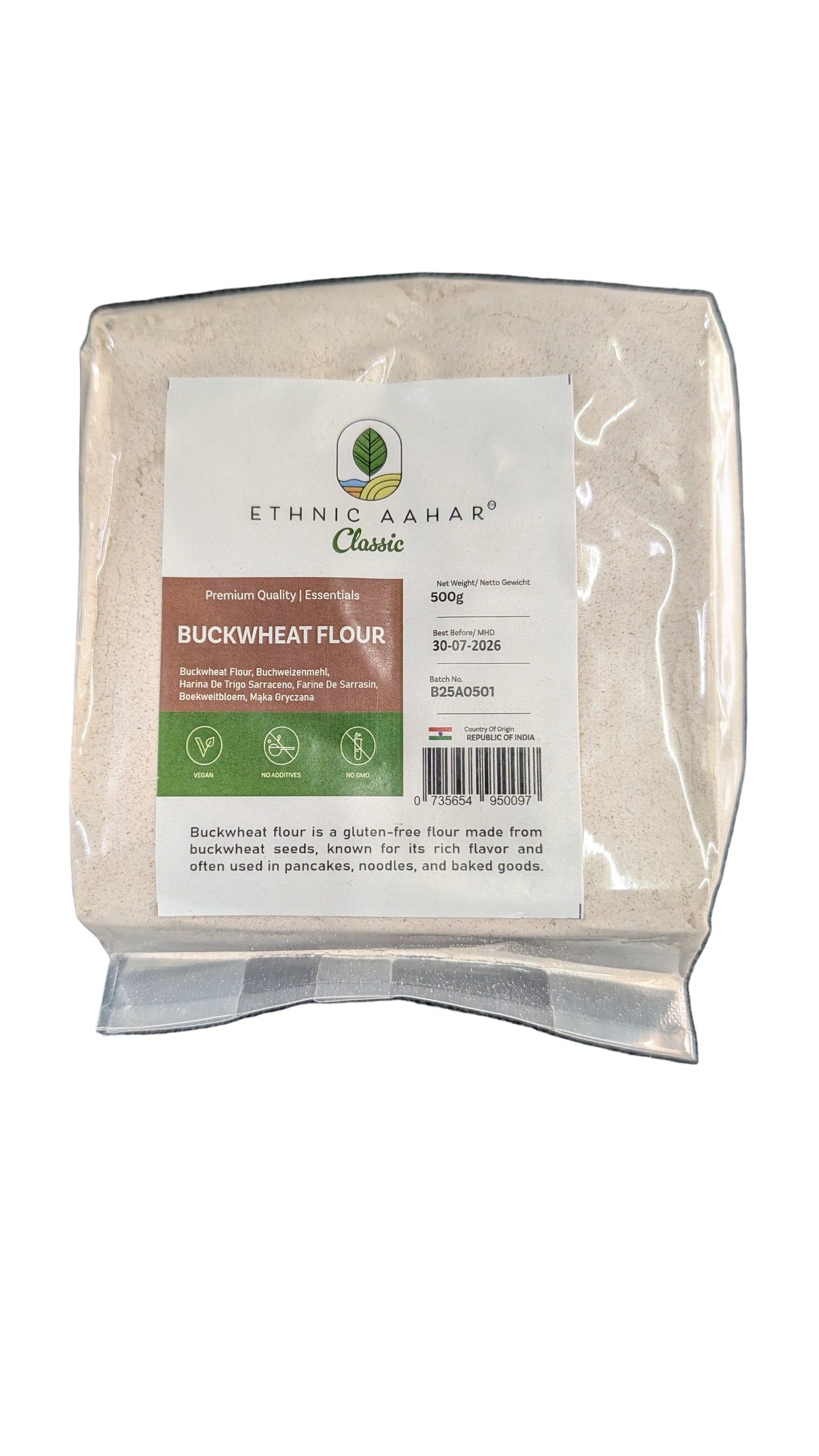 Ethnic Aaahar Kuttu(Buckwheat) Atta 1kg