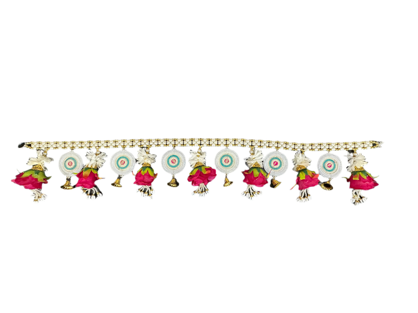 Toran Flower Design With Paarl Line