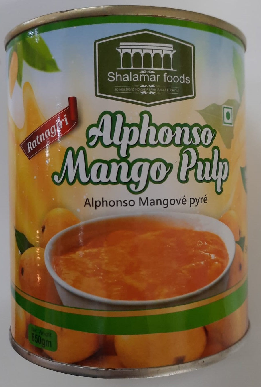 Shalamar Alphonso Mango Pulp 850gm - Spice Village