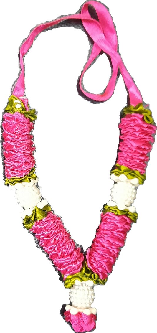 Deity Garland Flower and White Pearls - Spice Village