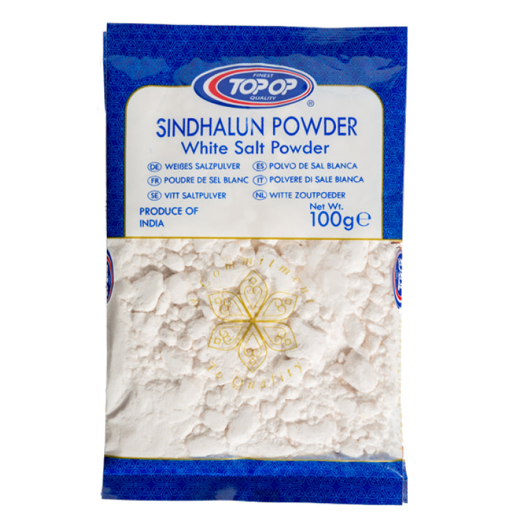 Top Op White Salt Powder(Sindhalun) 100gm - Spice Village