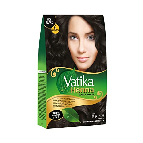 Vatika Heena Hair Colour Rich Black 60g