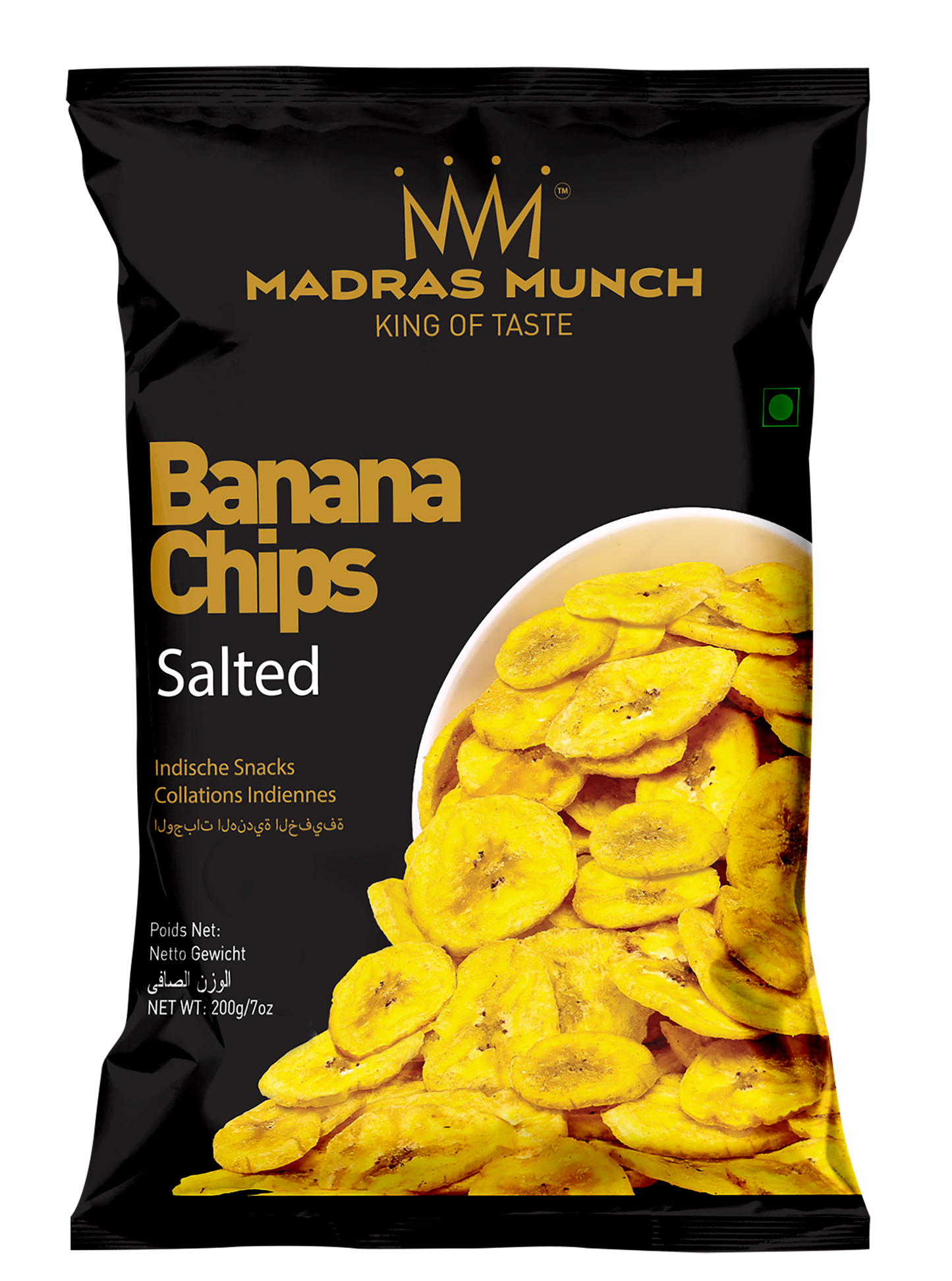 Madras Munch Banana Chips Salted 200g