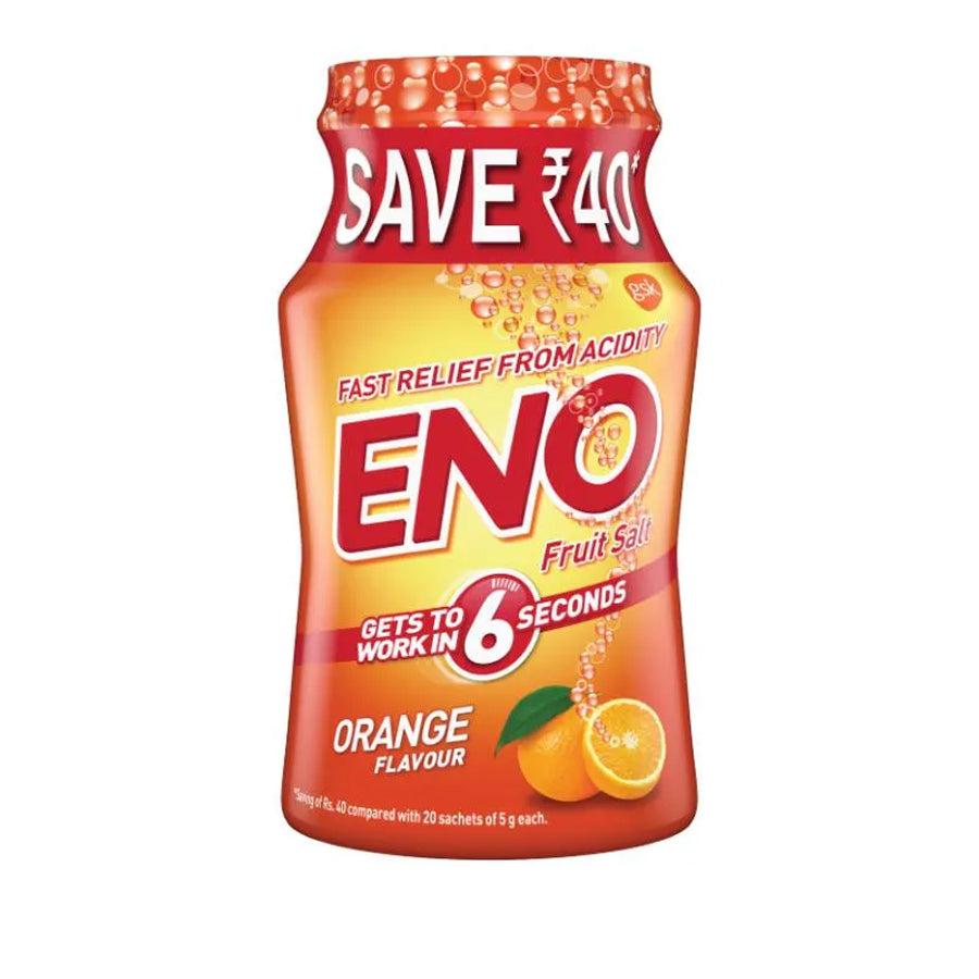 Eno Fruit Salt Orange Flavour 100gm
