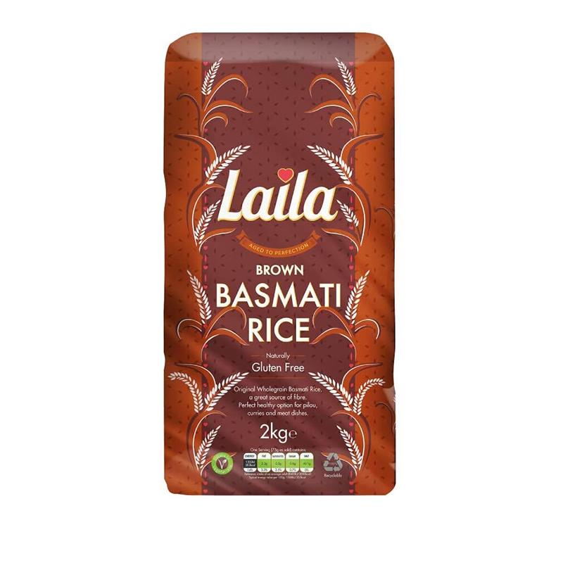 Laila Brown Basmati Rice 2kg