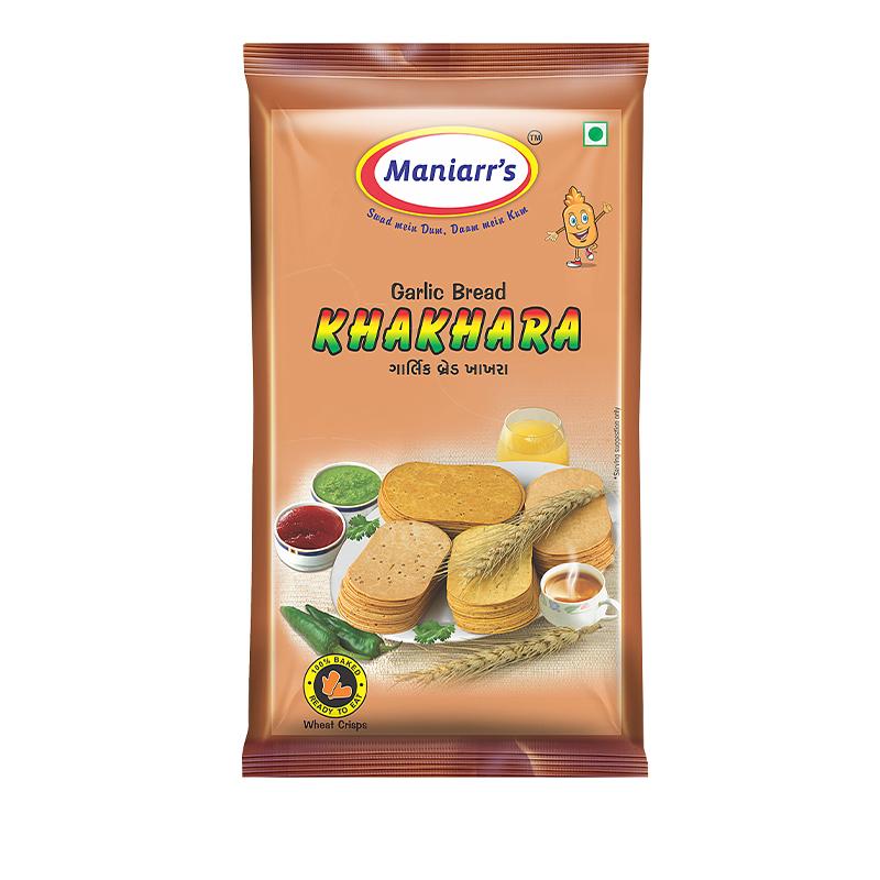 Maniarrs Mini Khakhra - Garlic Bread 105gm