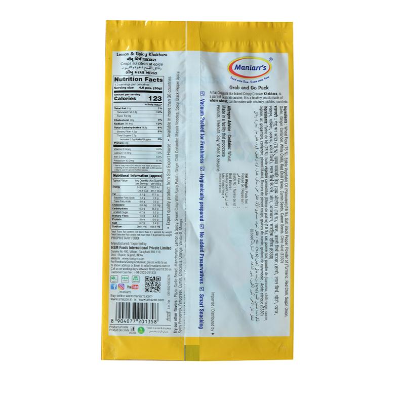 Maniarrs Mini Khakhra - Lemon & Spicy 105gm