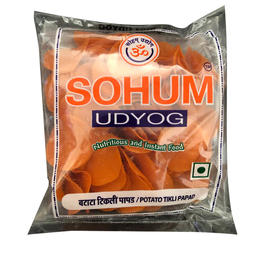 Sohum Potato Tikli Red Papad 100gm