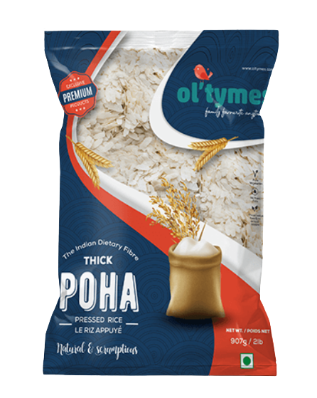 Ol Tymes Rice Flakes (Poha) Thick 900gm
