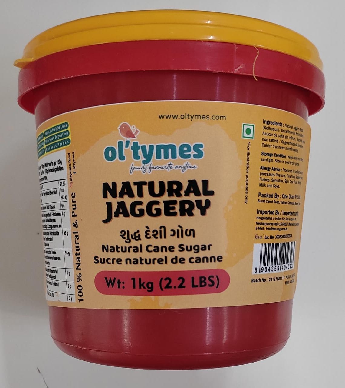 Ol tymes Natural Jaggery (Goor) 1kg