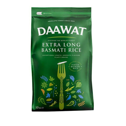 Daawat Extra Long Basmati Rice 10kg - Spice Village