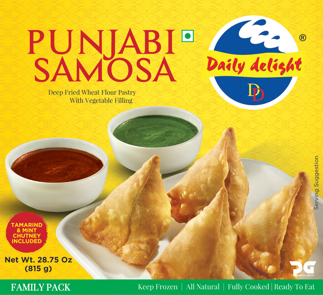 Frozen Daily Delight Punjabi Samosa 815gm - Only Berlin Same Day Delivery - Spice Village