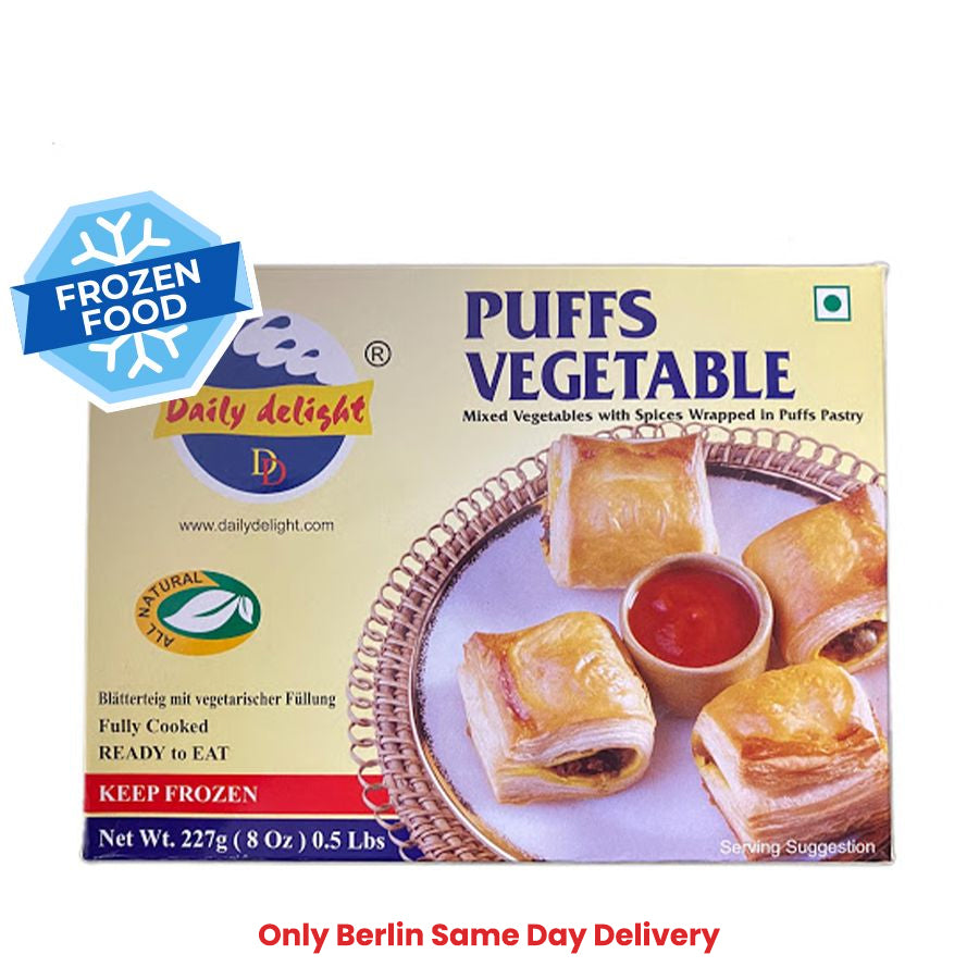 Frozen Daily Delight Puffs Vegetables 227gm - Only Berlin Same Day Delivery