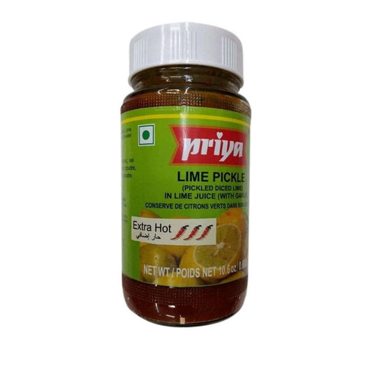 Priya Lime Pickle Extra Hot 300gm - Spice Village