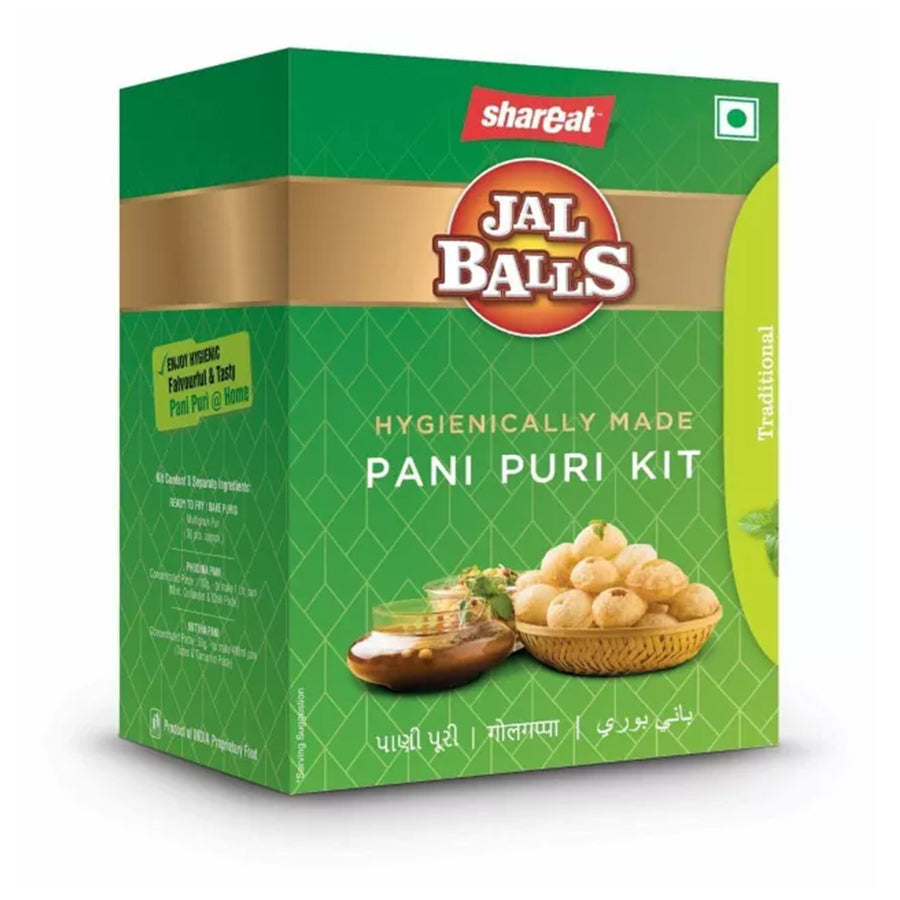 SharEat-Jalballs Panipuri Kit with Mint Box 215gm