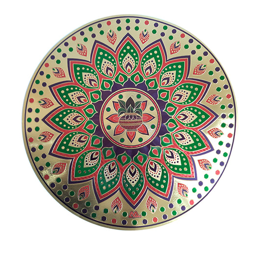 Rangoli Sticker Round - Spice Village