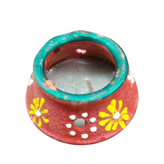 Matki Diya with Wax and Cotton Wick (Single Piece) - Spice Village