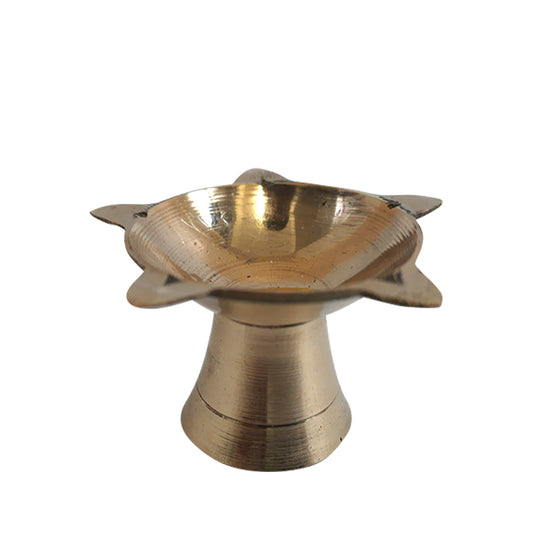 Metal Diya (5 Divet / Bati) - Spice Village