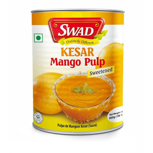 Swad Kesar Mango Pulp 850gm - Spice Village