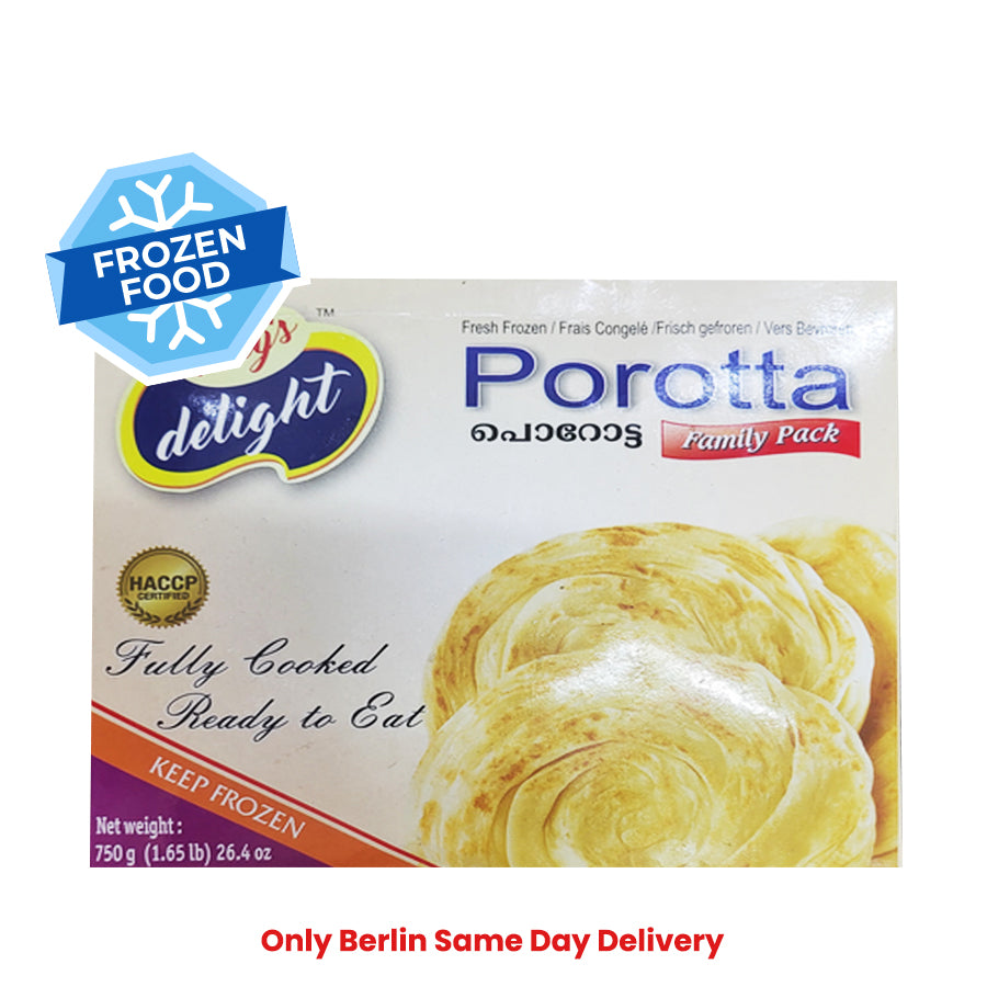 Frozen Tony's Delight Porotta Family Pack 750gm - Only Berlin Same Day Delivery
