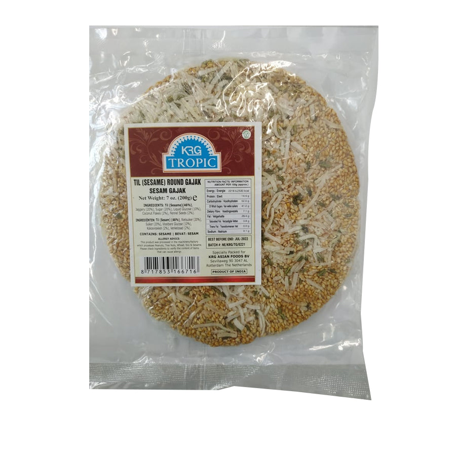 Tropic Gajak Round Sesame Chikki 200gm