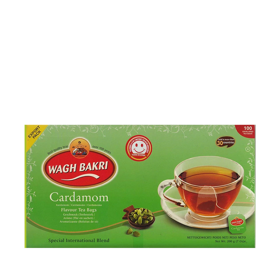 Wagh Bakri Cardamom Tea Bags 200gm