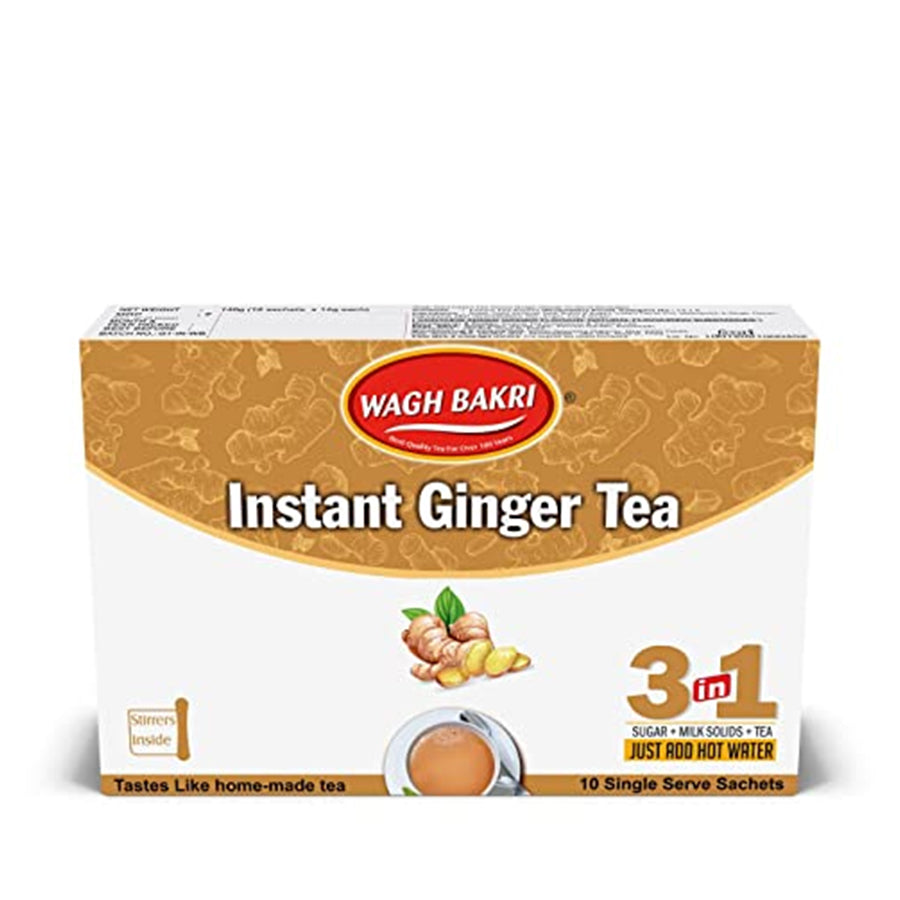 Wagh Bakri Ginger Instant Premix Extract Tea 140gm - Spice Village