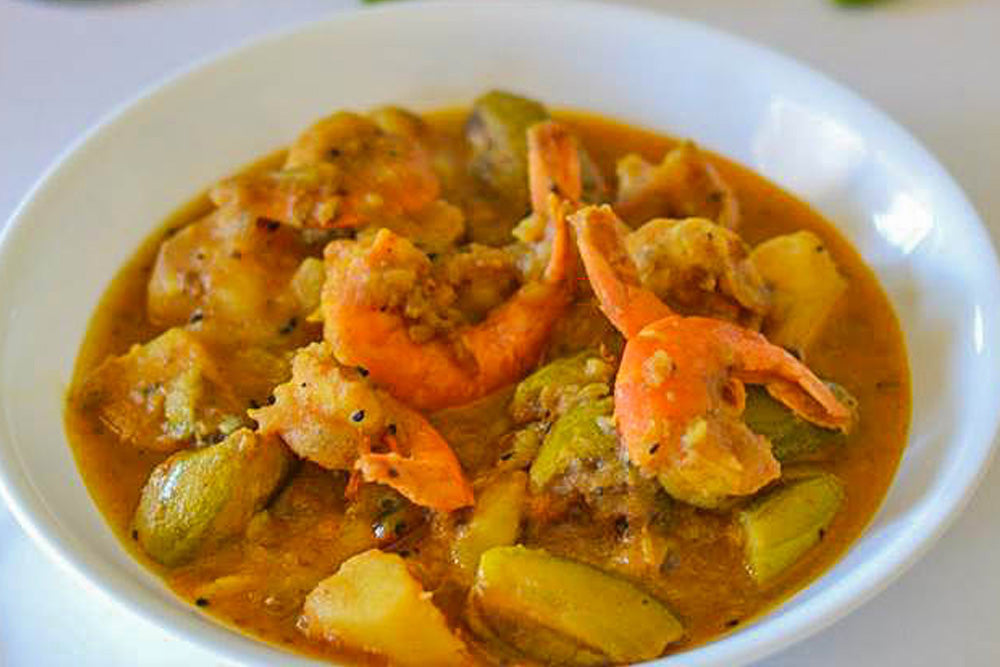 Parwal Prawn Stir Fry