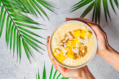 Coconut Mango oats bowl