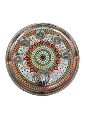 Pooja plate - Puja thali (28 cm diameter)